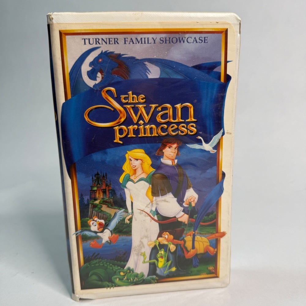 The Swan Princess VHS 1994 Turner Family Showcas Animated Musical Clamshell Case